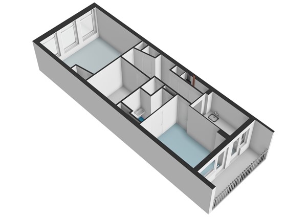 Floorplan - Nieuwe Kerkstraat 117-2, 1018 VJ Amsterdam